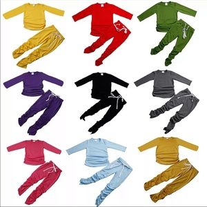 Girls Stacked Pants Set